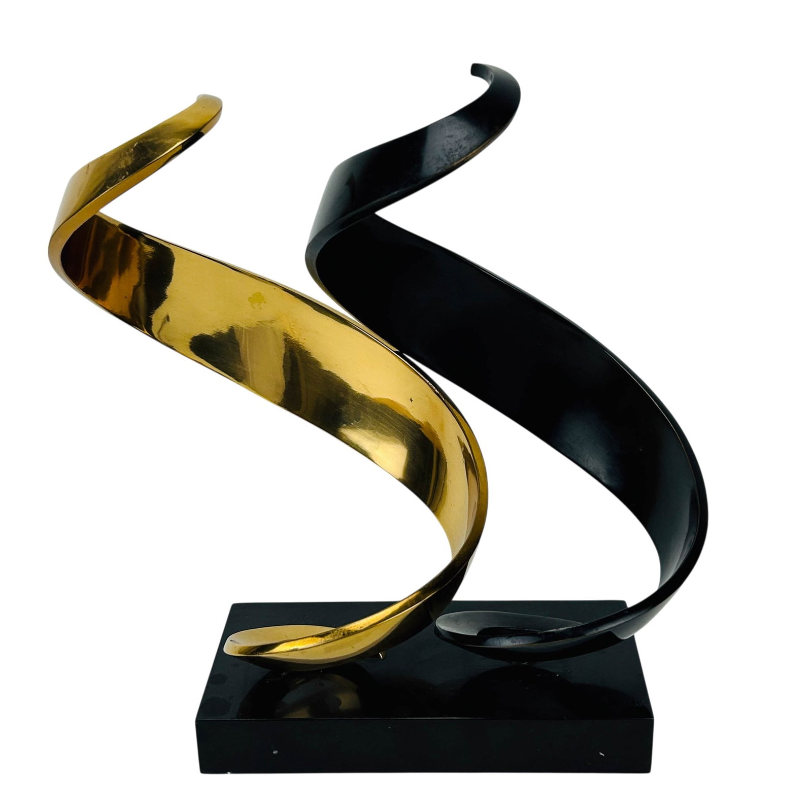 Modern Abstract Jere Style Metal Ribbon Sculpture (1 of 4)
