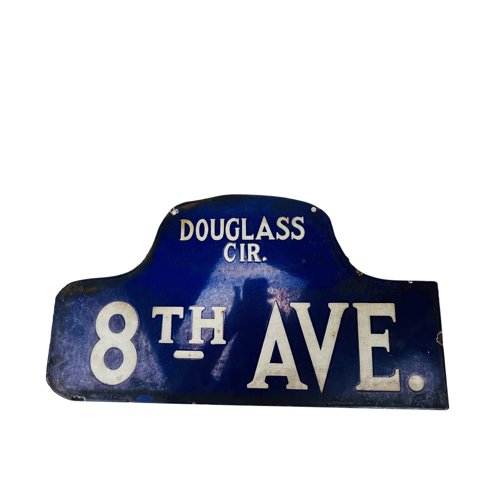 Douglass Cir. 8th Ave New York Enamel Street Sign (1 of 8)