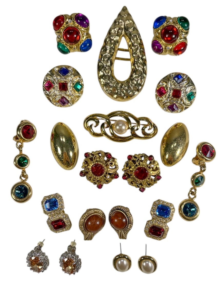 Assorted Vintage Fashion Costume Jewelry 20pc LOT (1 of 6)