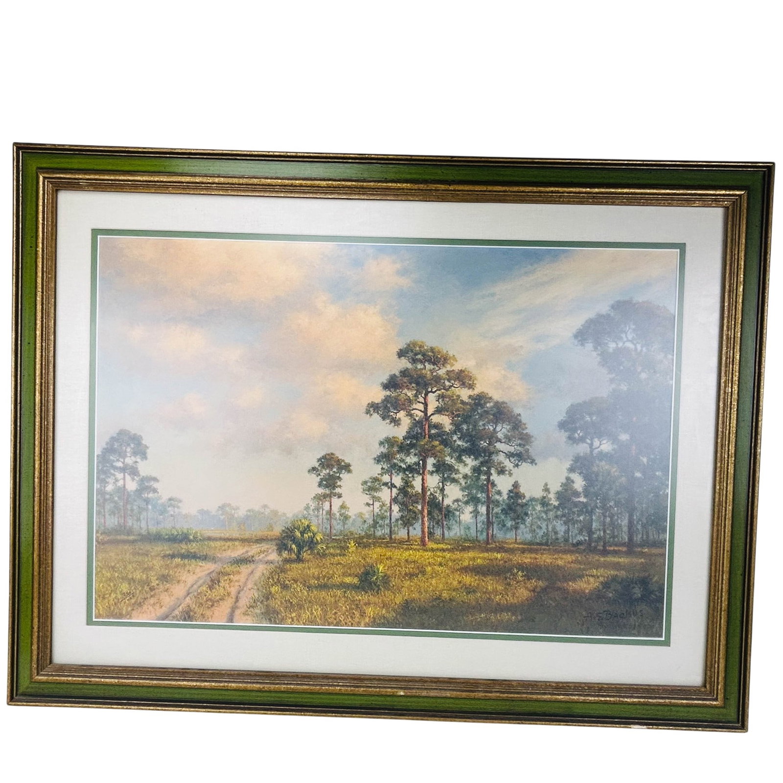 Backus Piney Woods Highwaymen Lithograph SIGNED - 2