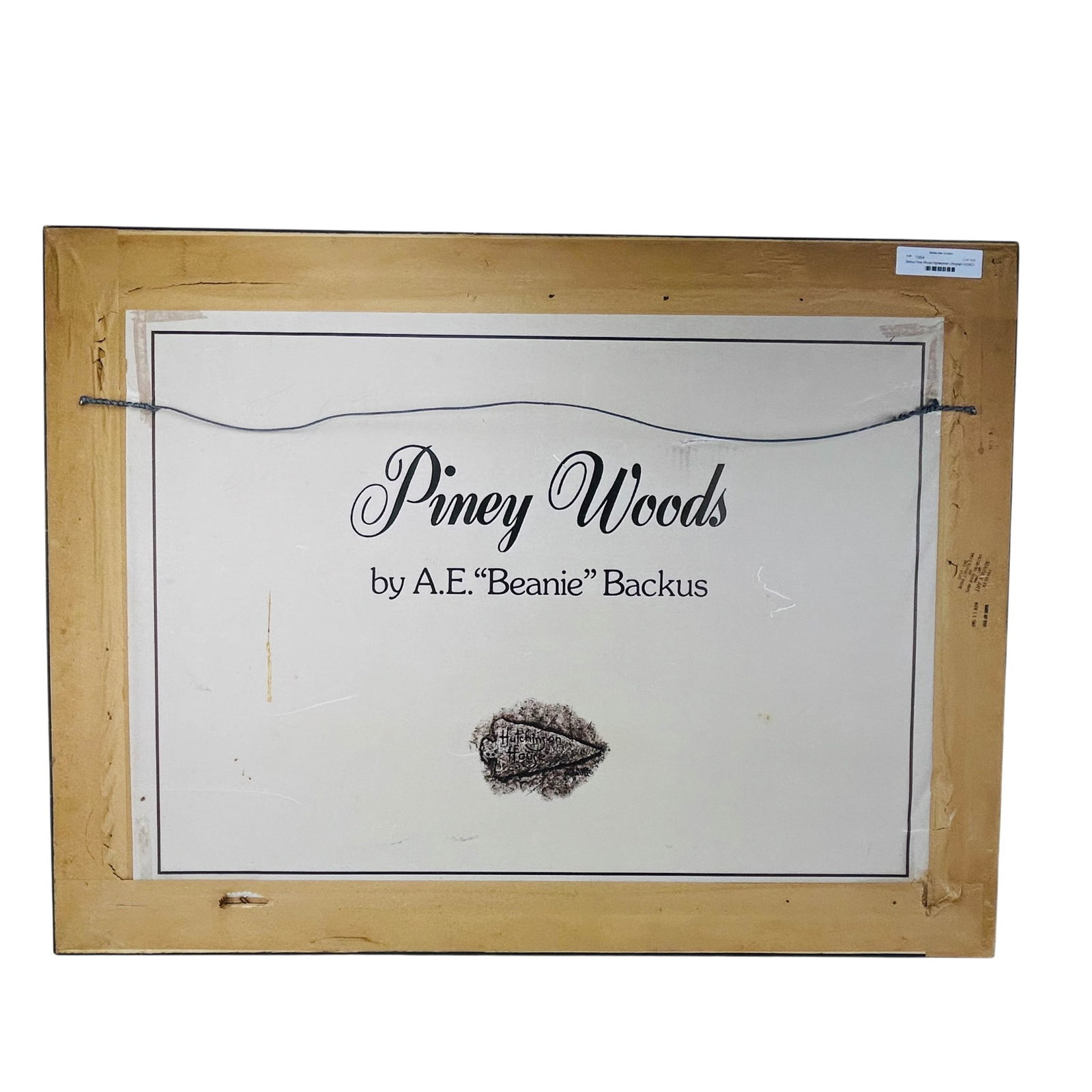 Backus Piney Woods Highwaymen Lithograph SIGNED - 6