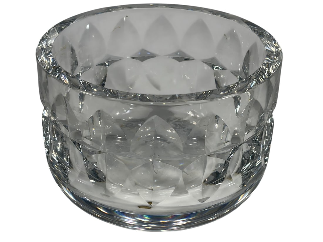 Kosta Boda Ann Warff Signed Cut Crystal Bowl 4.5" (1 of 5)