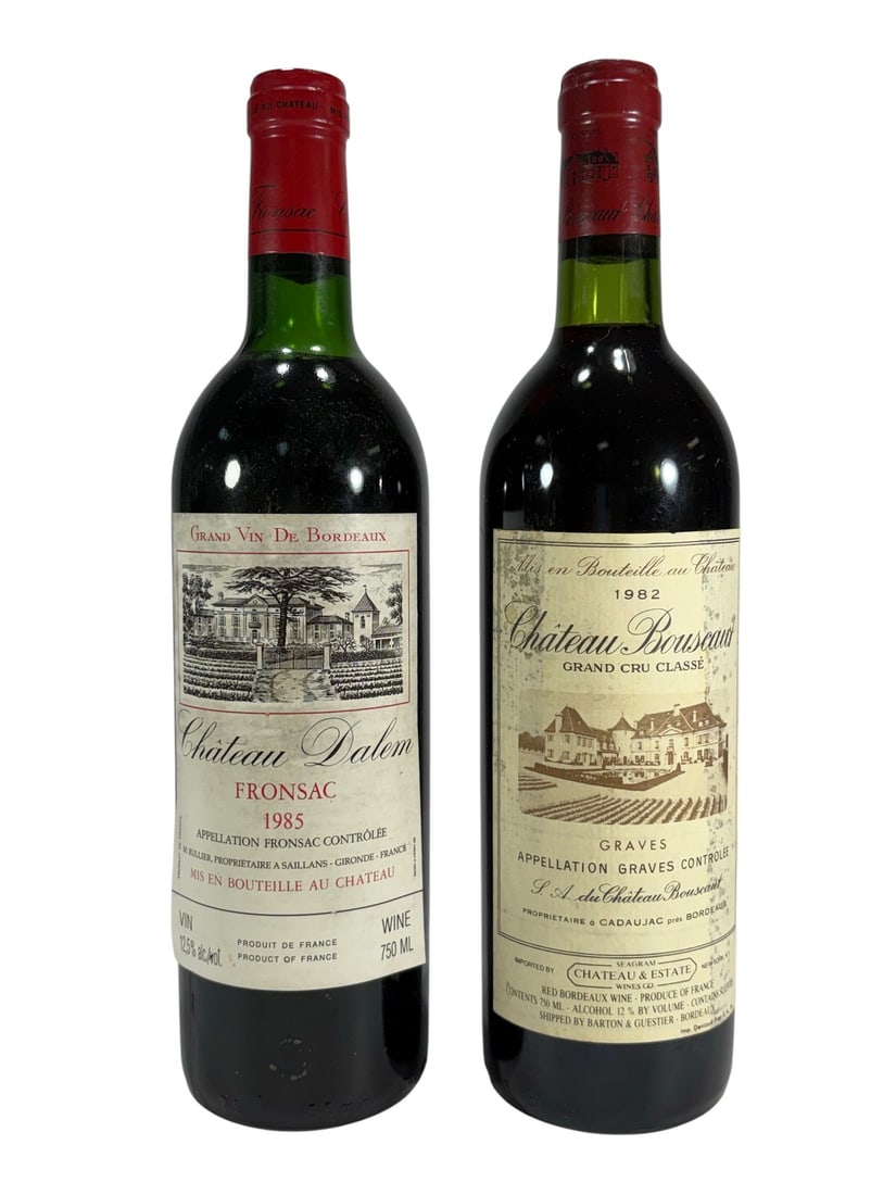 Chateau Dalem & Bouscaut Bordeaux Bottles 2pc LOT (1 of 5)