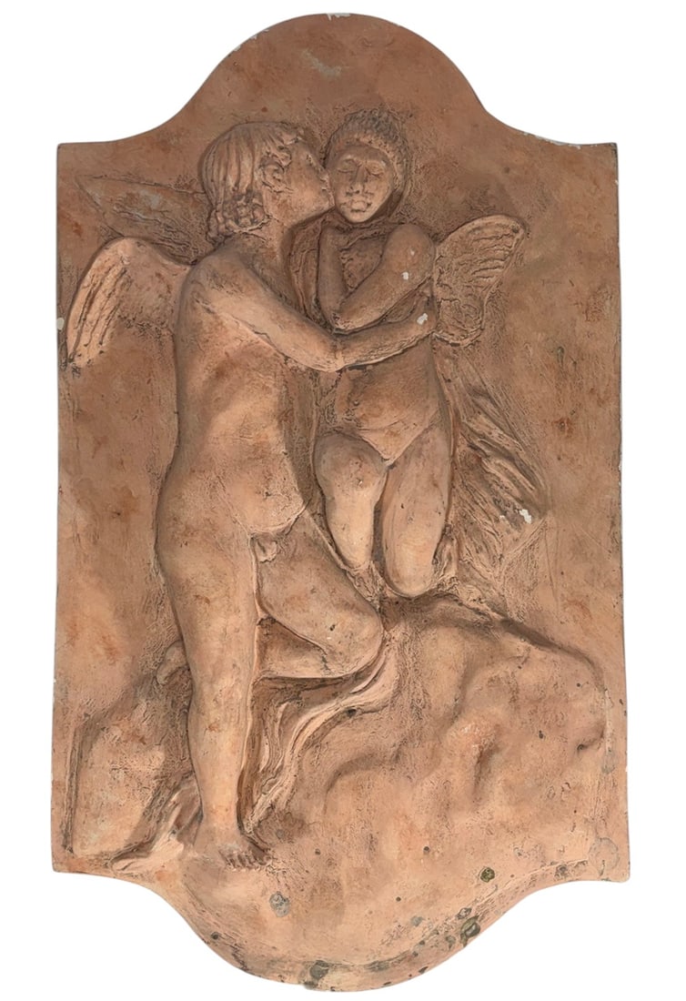 Vintage Nude Angels Plaster Relief Wall Plaque (1 of 7)
