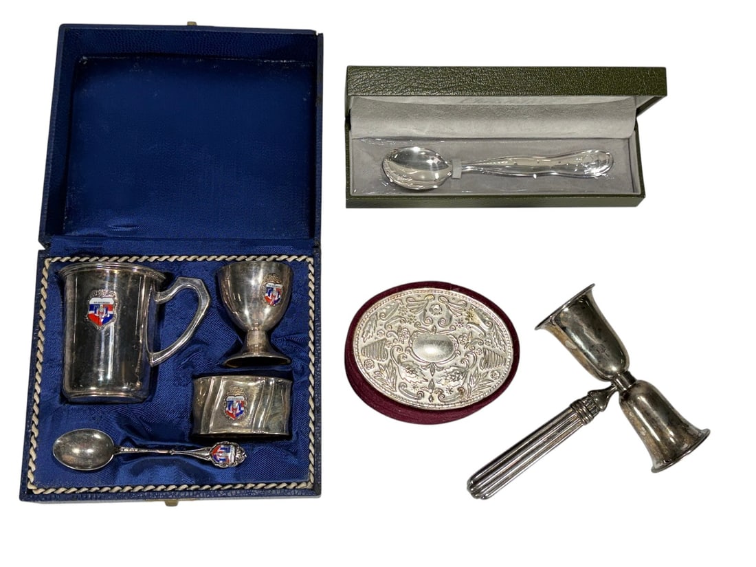 Christofle & Assorted Silverplate Barware 7pc LOT (1 of 8)