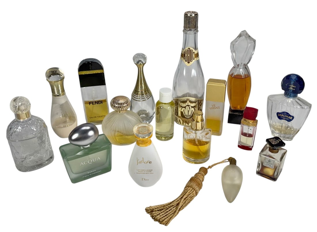 Assorted Designer & Vintage Perfume Bottles 15pcs (1 of 5)