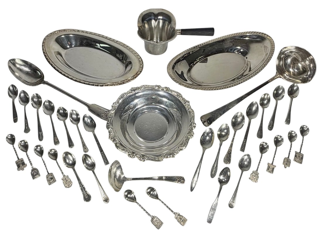 Mixed Silverplate Serving & Souvenir Spoon 35pcs (1 of 9)