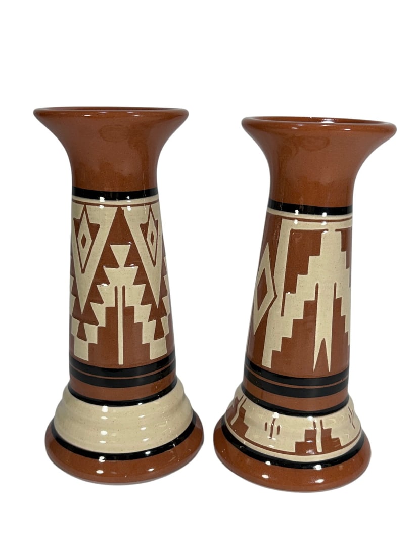 Assorted Native American Sioux Ceramic Glaze 4pcs - 3