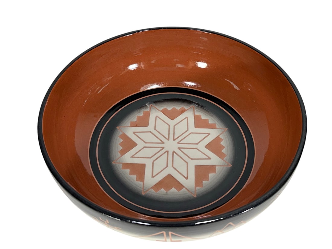 Assorted Native American Sioux Ceramic Glaze 4pcs - 5