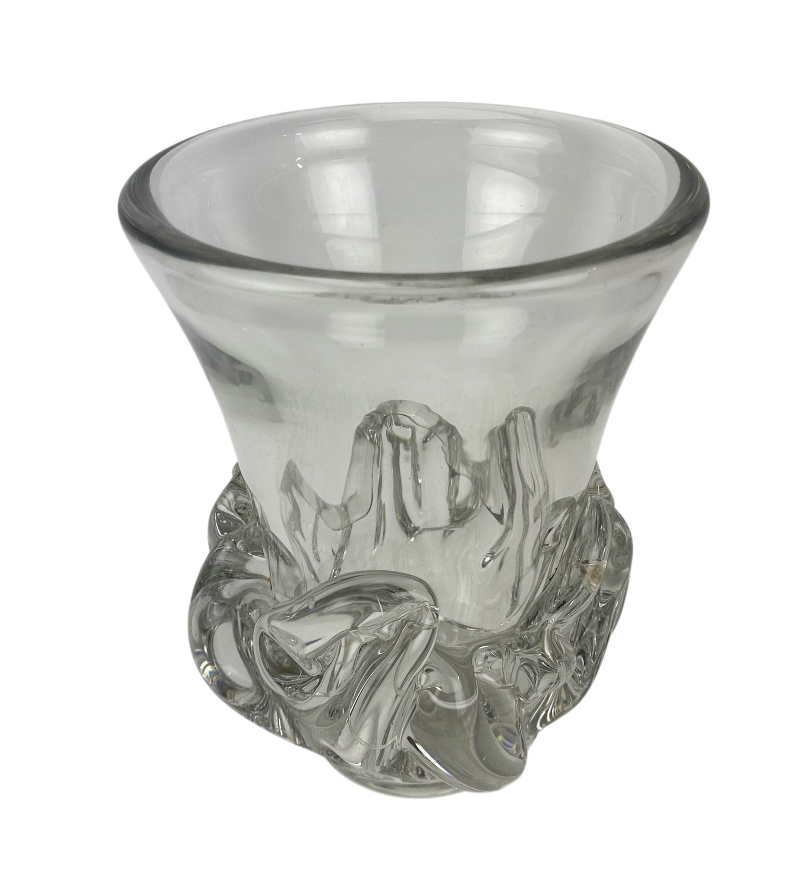 Daum Nancy France Crystal Sorcy 12" Art Glass Vase (1 of 6)