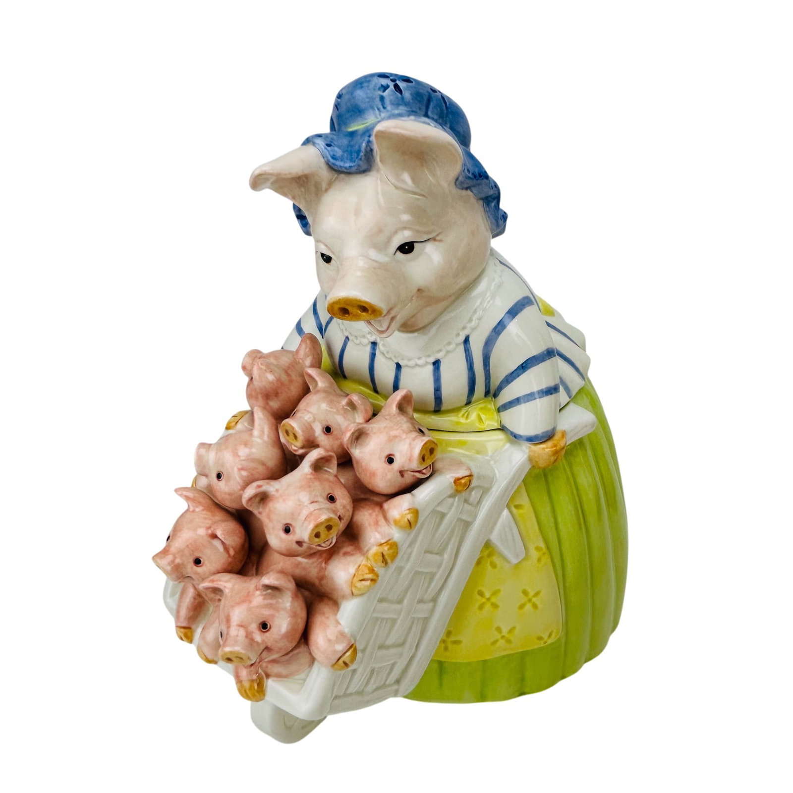 Fitz Floyd Mostly Monkey Gingerbread Cookie Jar 5p - 2