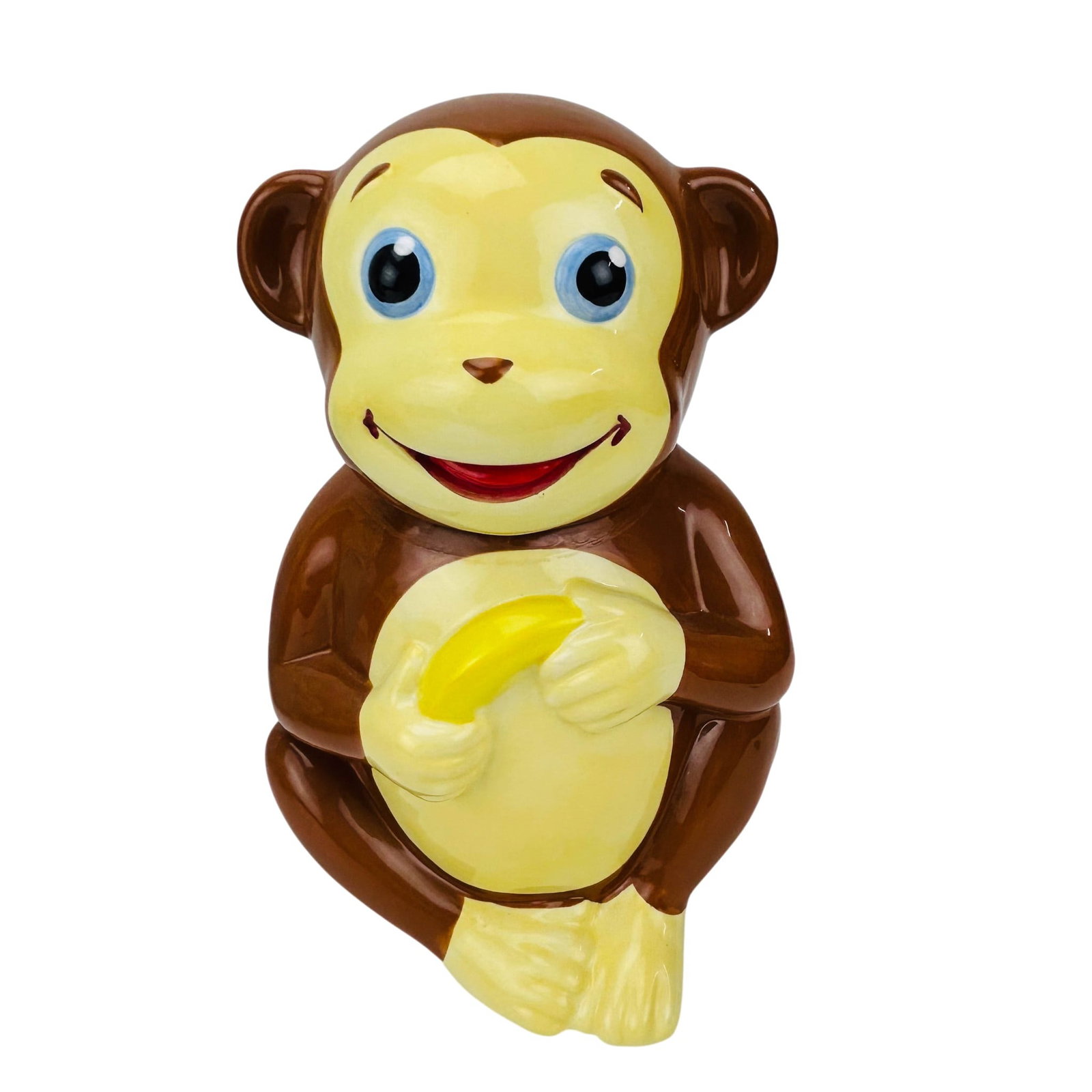 Fitz Floyd Mostly Monkey Gingerbread Cookie Jar 5p - 6