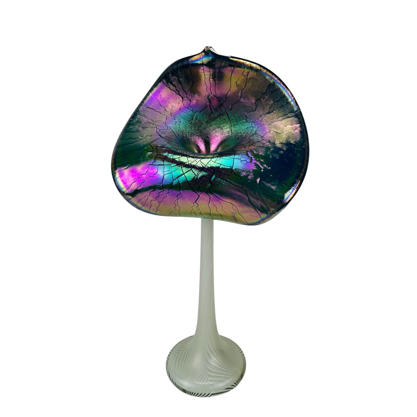 Abelman Art Glass Jack in Pulpit Iridescent Vase (1 of 7)