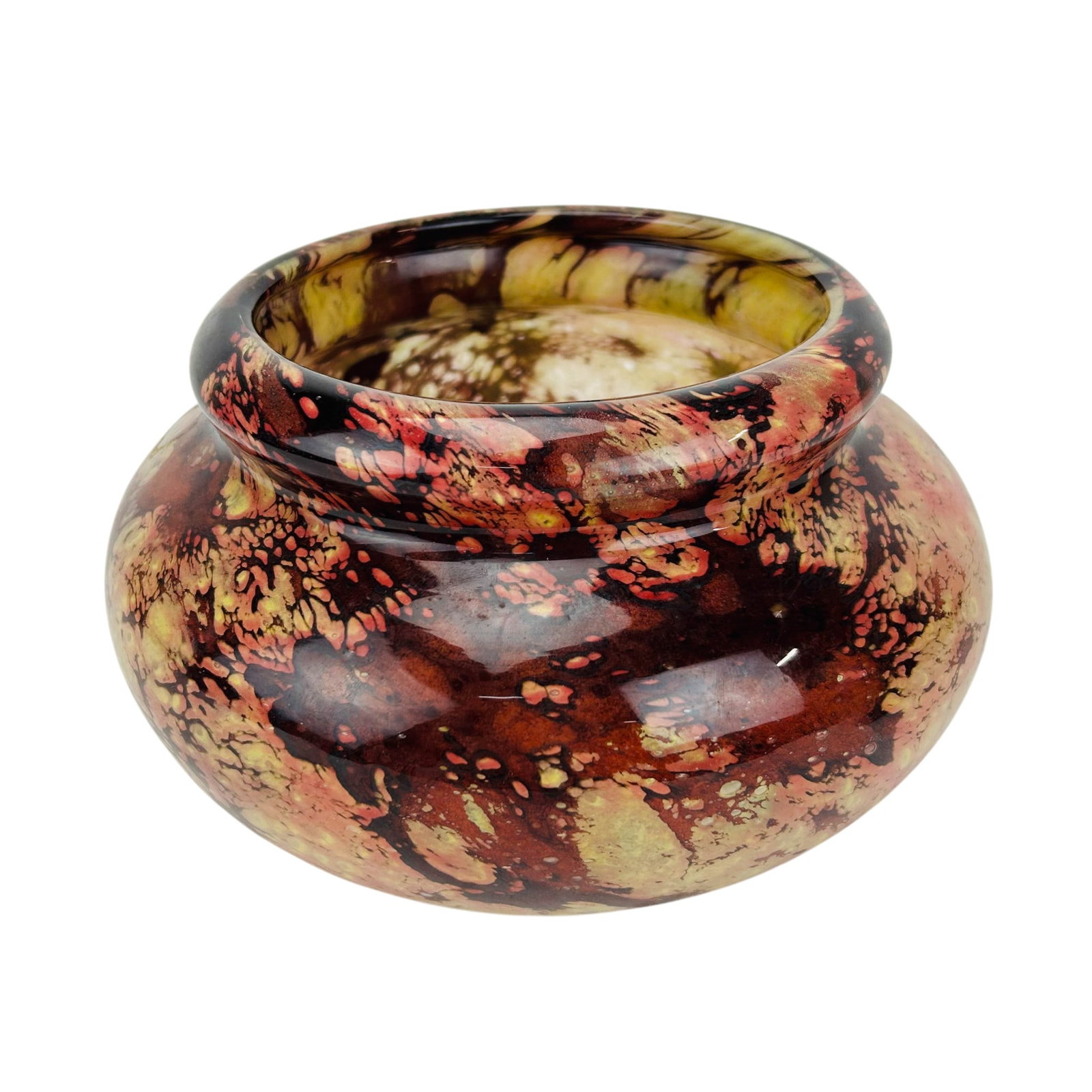 Schneider Bouillet Style French Art Glass Bowl (1 of 5)