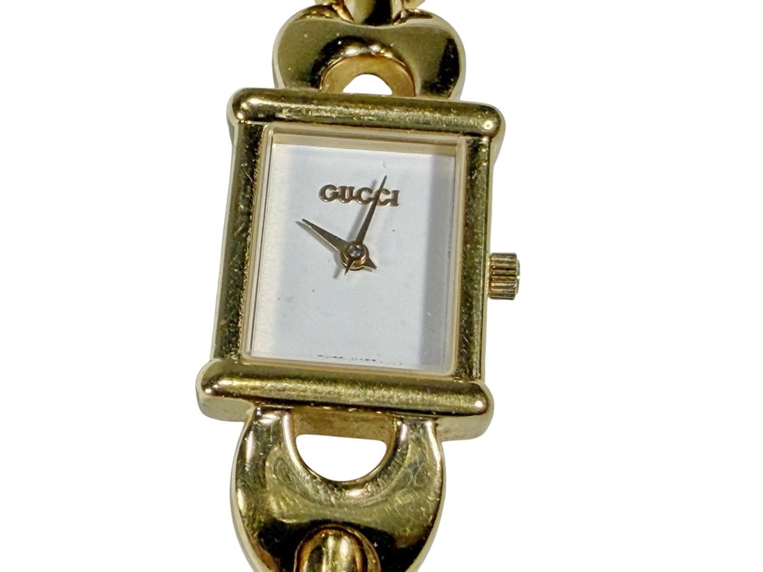 Gucci 1800L Gold Plated Ladies Swiss Wristwatch (1 of 4)