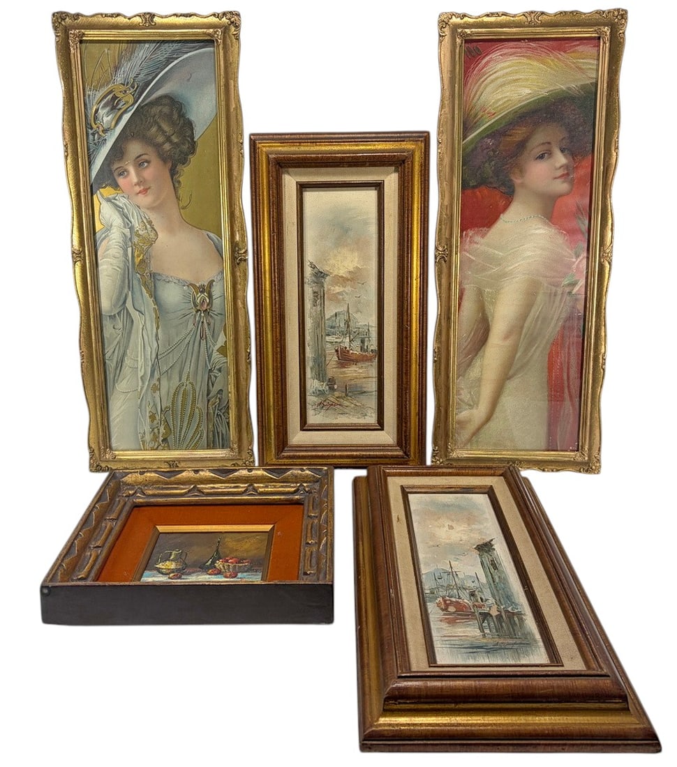 Portrait Prints, Harbor Scenes & Still Life 5pcs (1 of 10)