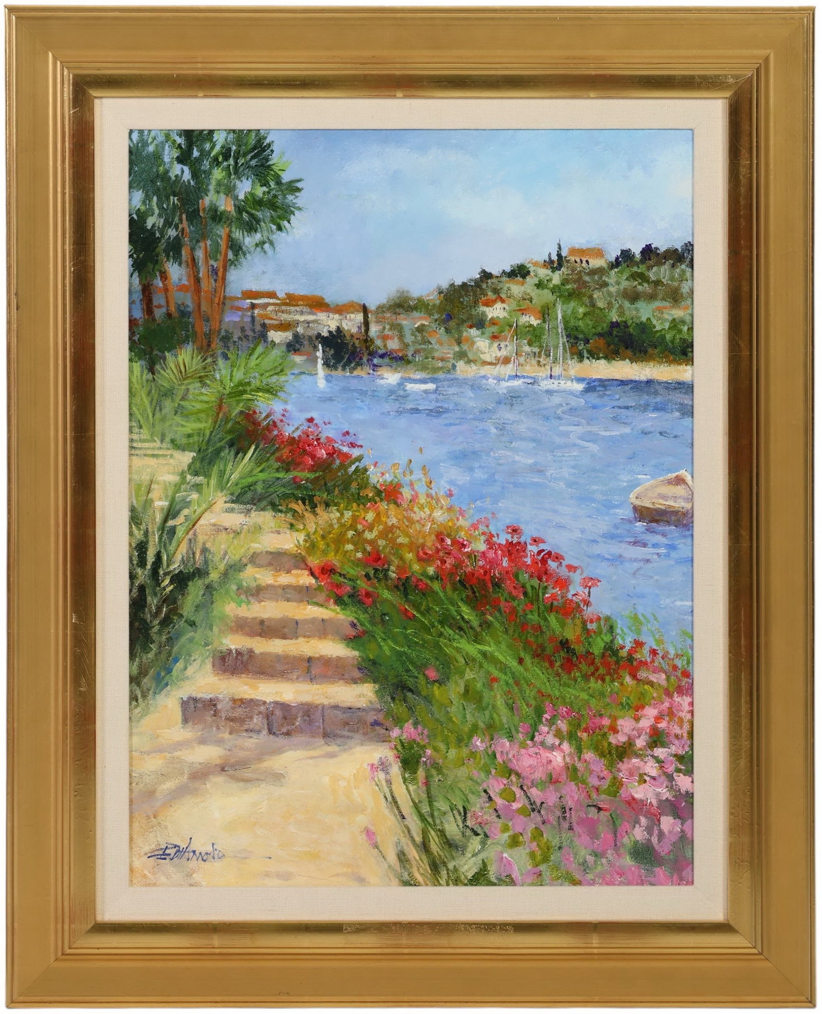 Diamond 20C Impressionist Landscape Oil Painting (1 of 5)