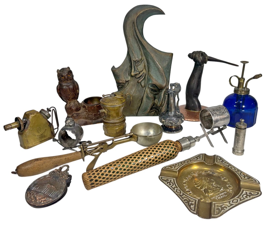 Decorative Metal, Glass & Wood Collectibles 14pcs (1 of 13)