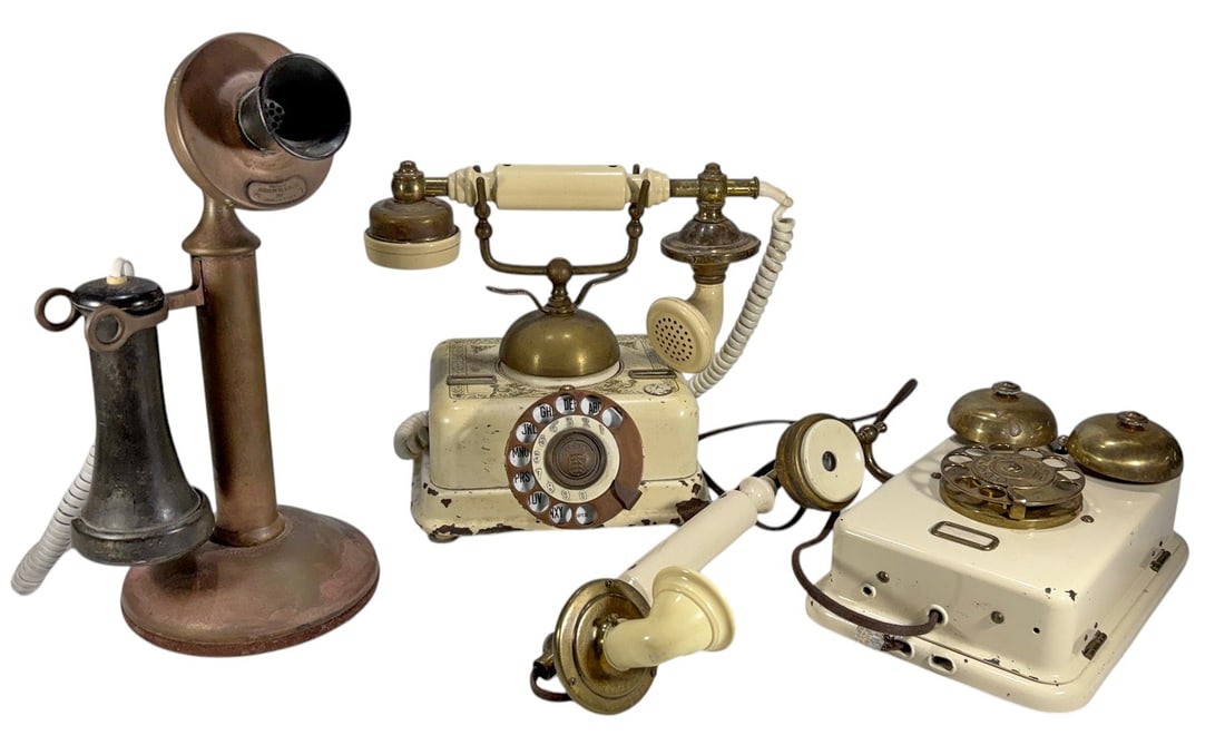 VTG Western Electric & Rotary Telephones 3pc LOT (1 of 12)