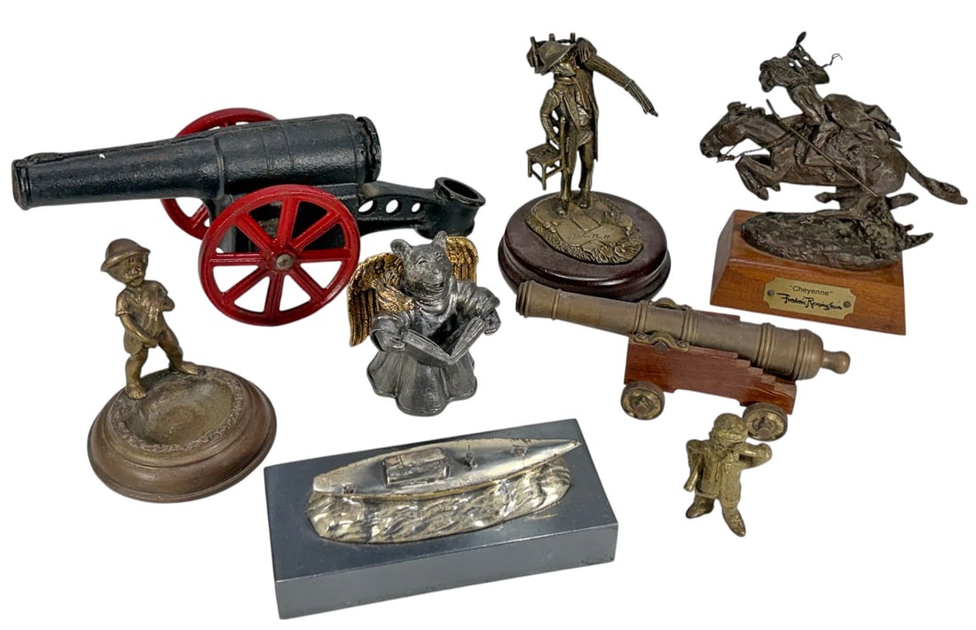 Assorted Metal Figures, Including Remington 8pcs (1 of 5)