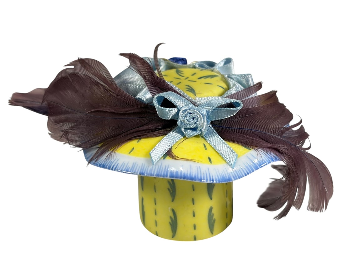 Limoges France Chapeau de Paris Hat Trinket Box (1 of 6)