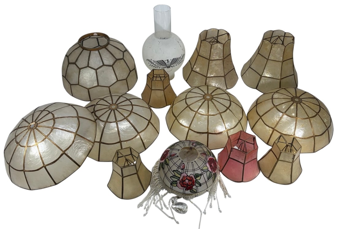 Assorted Lamp Shades & Lighting Globes 13pc LOT (1 of 6)