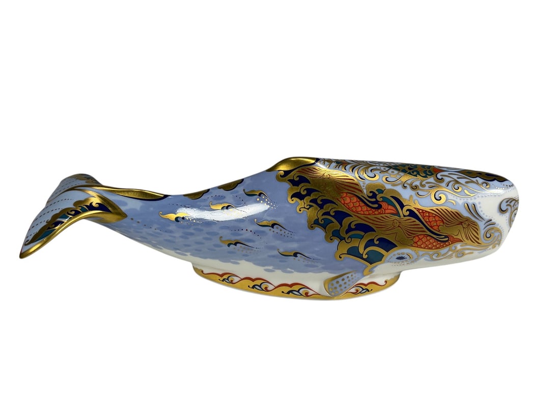 Royal Crown Derby Oceanic Whale Paperweight Figure (1 of 6)