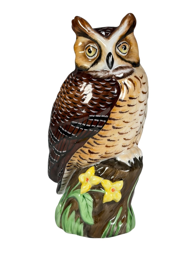Hollohaza Hungary Hand Painted Porcelain Owl (1 of 5)