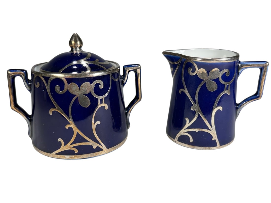 Victoria Austria Porcelain Cream & Sugar 2pc LOT (1 of 5)
