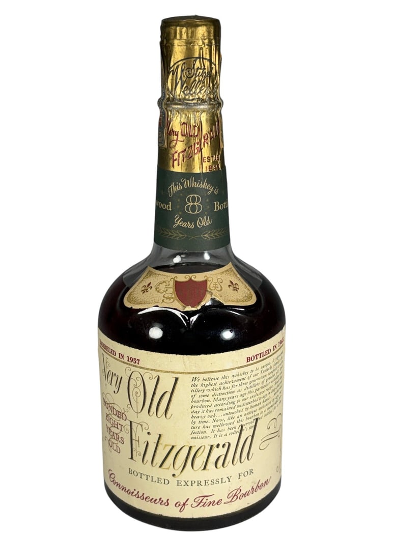 Very Old Fitzgerald 1957 Bourbon Whiskey Bottle 65 (1 of 7)