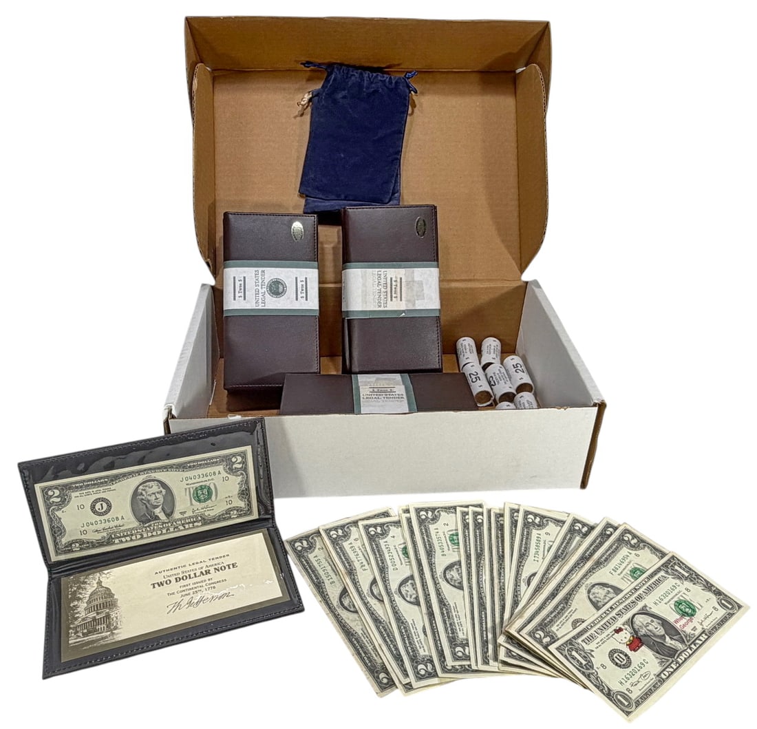Currency Collection with Notes, Rolls & Holders (1 of 6)