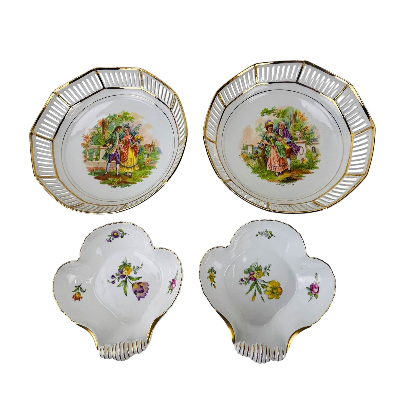 Bing Grondahl & Erphila Porcelain Dishes 4pc LOT (1 of 6)