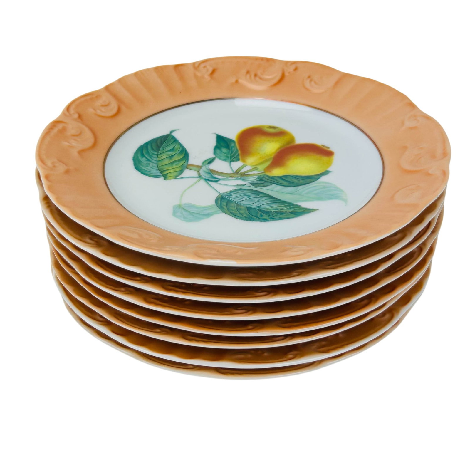 Mottahedeh Portugal Porcelain Fruit Plates 8pc SET (1 of 10)