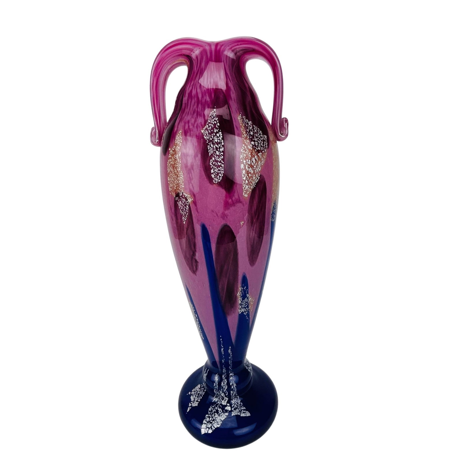 Andre Delatte 1887-1953 Studio Art Glass Vase 18" (1 of 4)