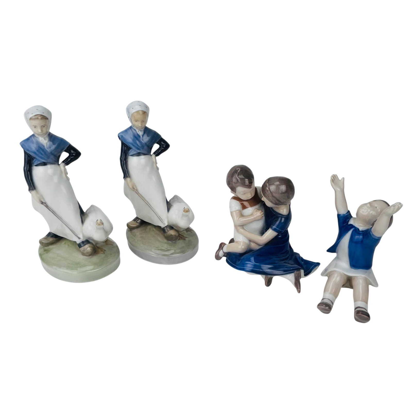 Royal Copenhagen & Bing Grondahl Figurines 4p LOT (1 of 7)