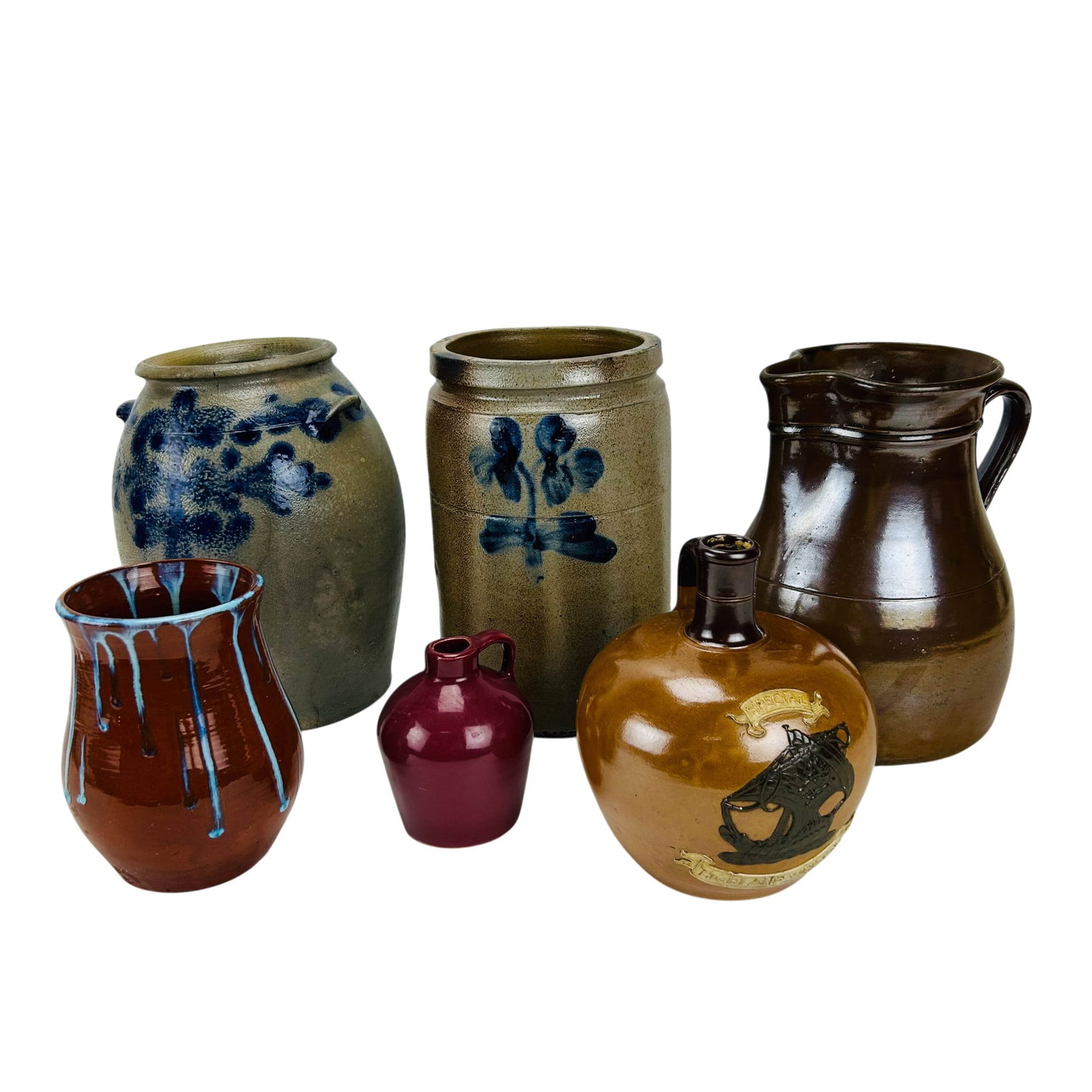 Stoneware Saltglaze Farmhouse Pottery Vessel Jugs (1 of 13)