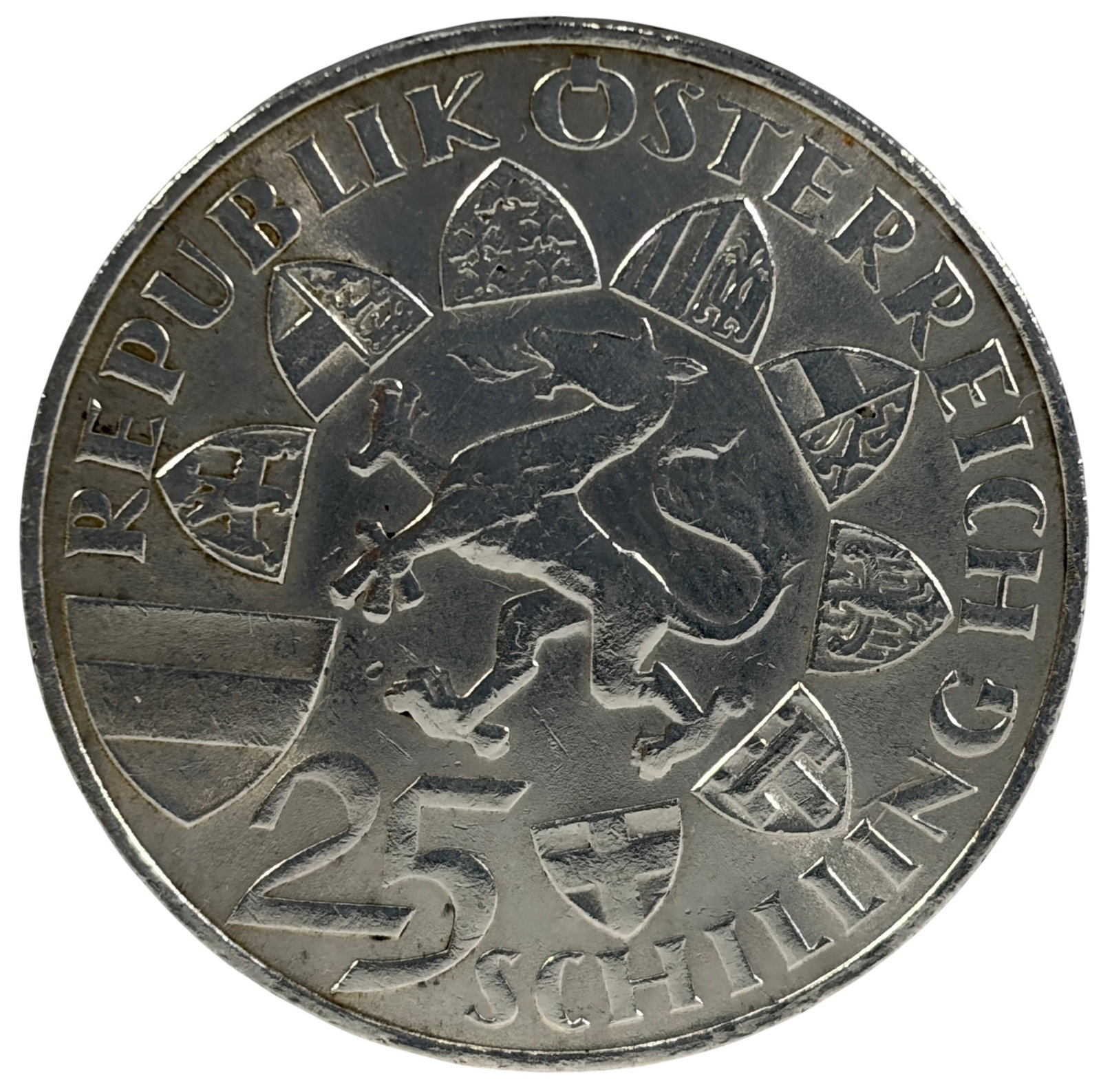1959 Austria 25 Schilling Archduke Johann Silver (1 of 2)