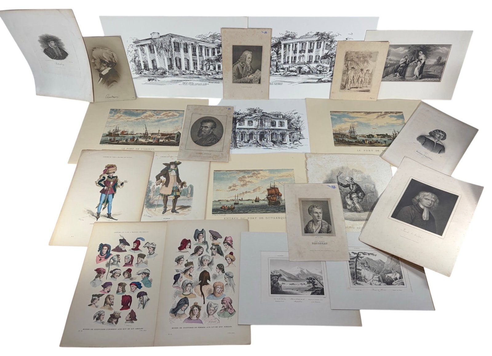 Antique Historical Engravings & Prints 24pc LOT (1 of 4)