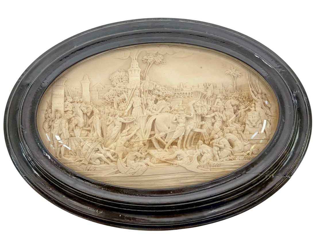 Signed Justin Meerschaum Relief Plaque Framed (1 of 8)