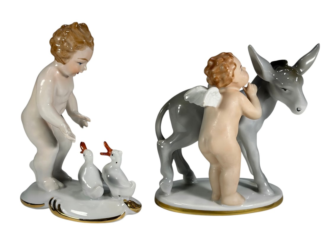 Gerold Bavaria Cherub Porcelain Figurines 2pc LOT (1 of 7)