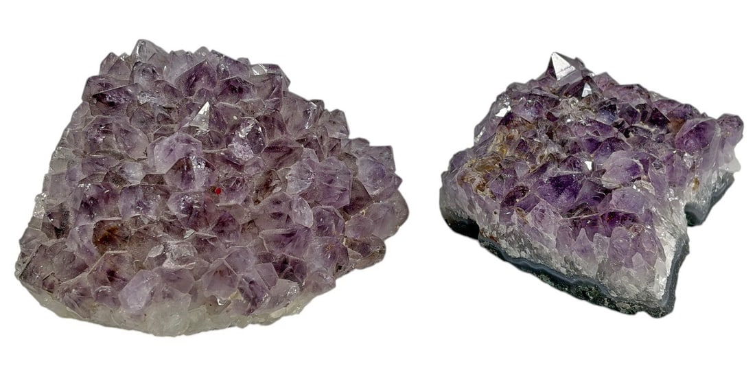 Natural Amethyst Crystal Cluster Specimens 2pc LOT (1 of 5)