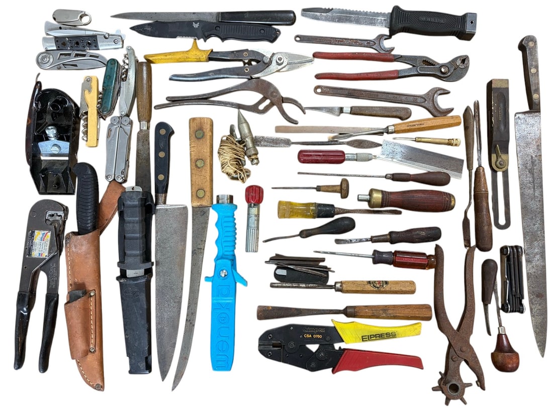 Mixed Hand Tools, Knives & Workshop Implements 51p (1 of 6)