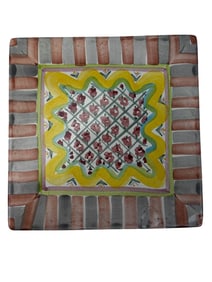 Mackenzie Childs Pottery Keukenhof Square Trivet