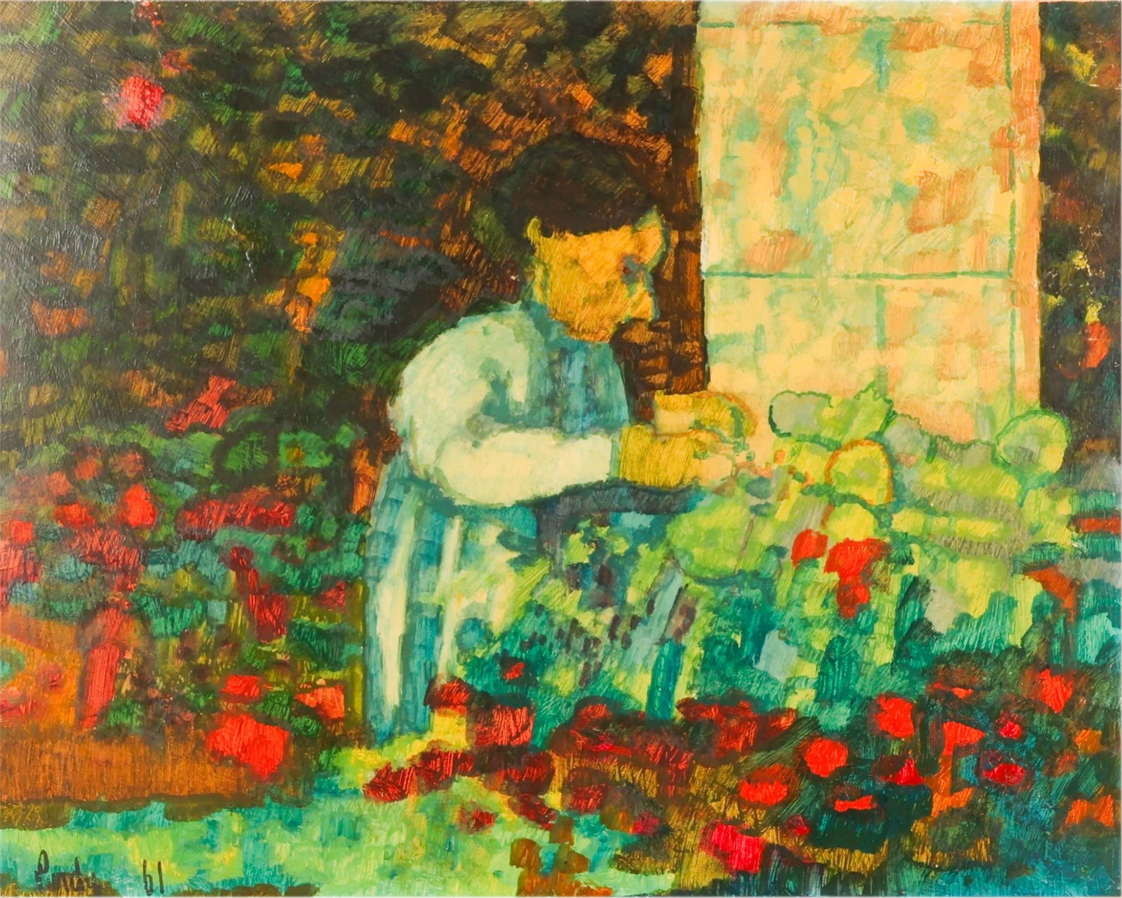 Donald Purdy 1924-2016 Figural Landscape Painting (1 of 7)