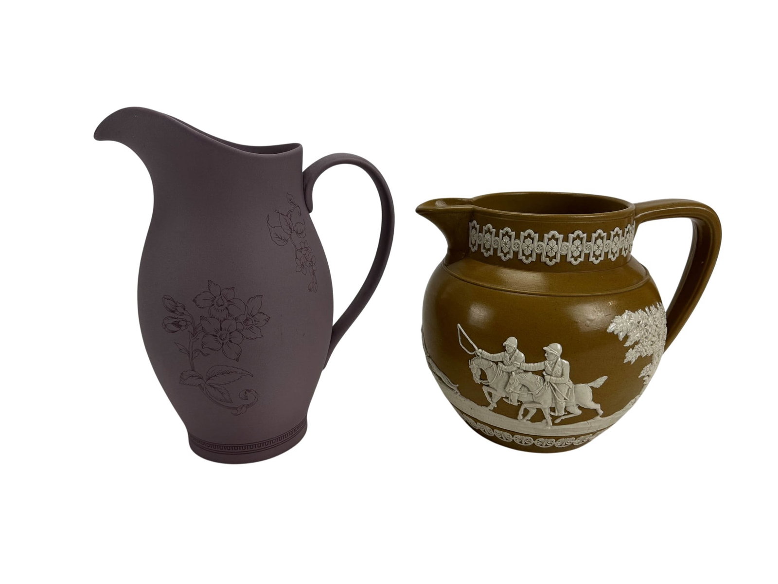 Copeland Spode & Wedgwood Lilac Pitcher Jug 2p LOT (1 of 5)