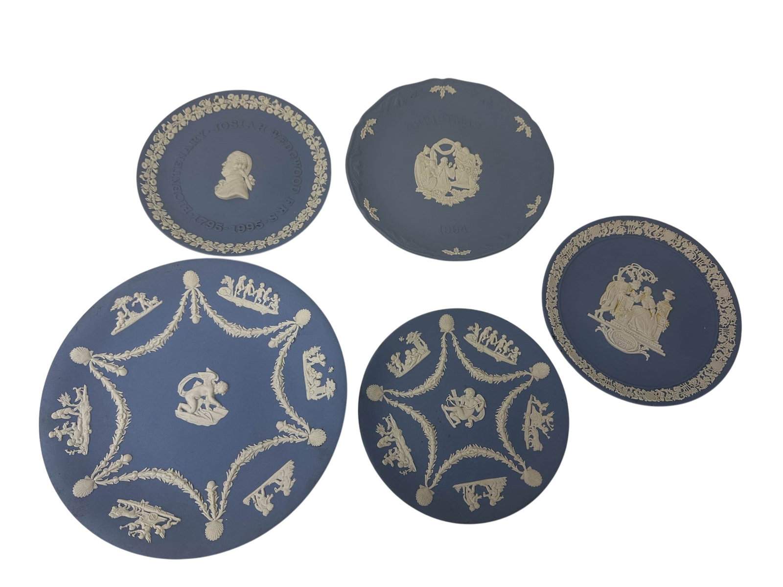 Wedgwood Blue Jasperware Collector Plate Group LOT (1 of 7)