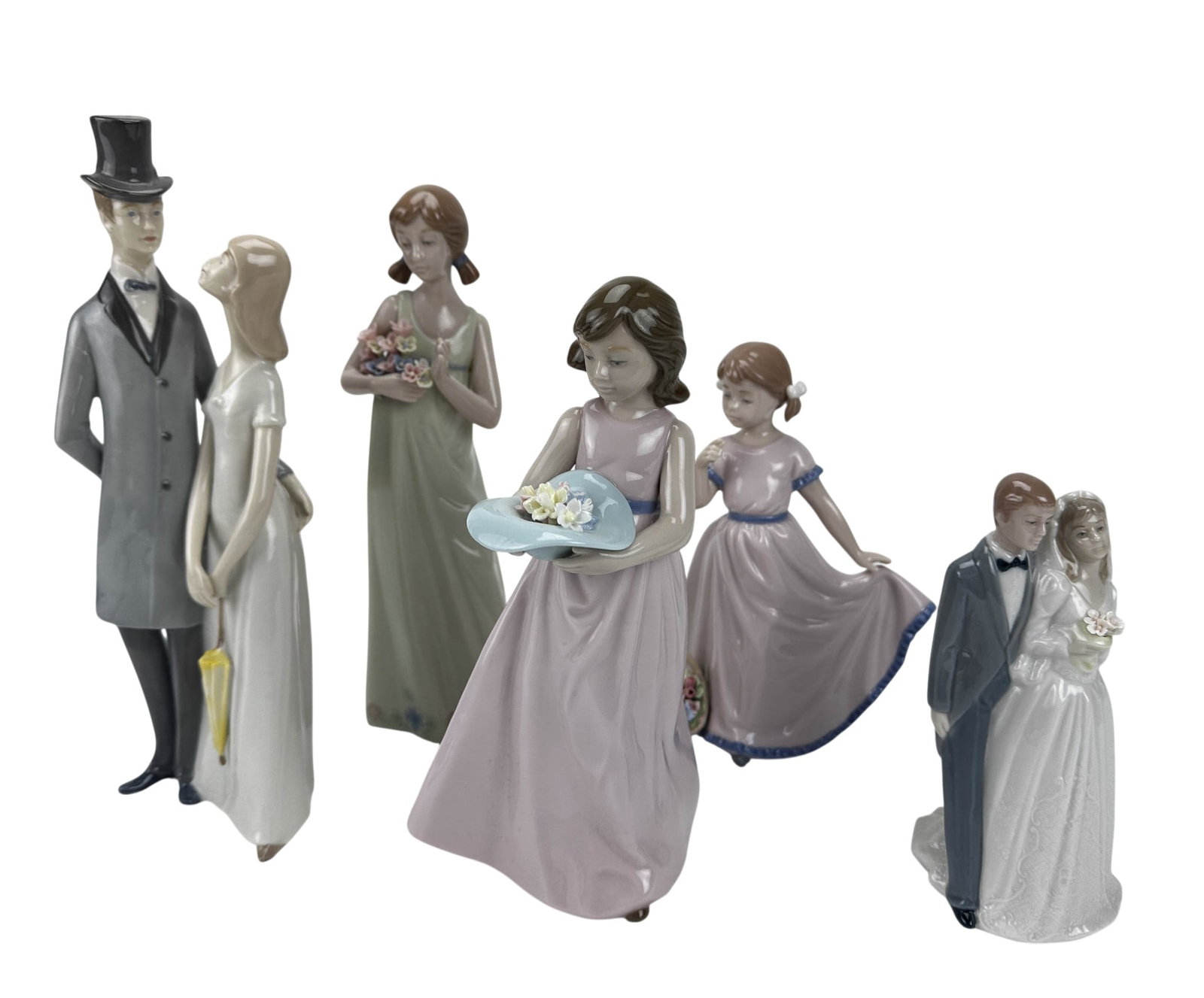 Nadal & Carl Scheidig Girl Couple Figurine 5pc LOT (1 of 6)