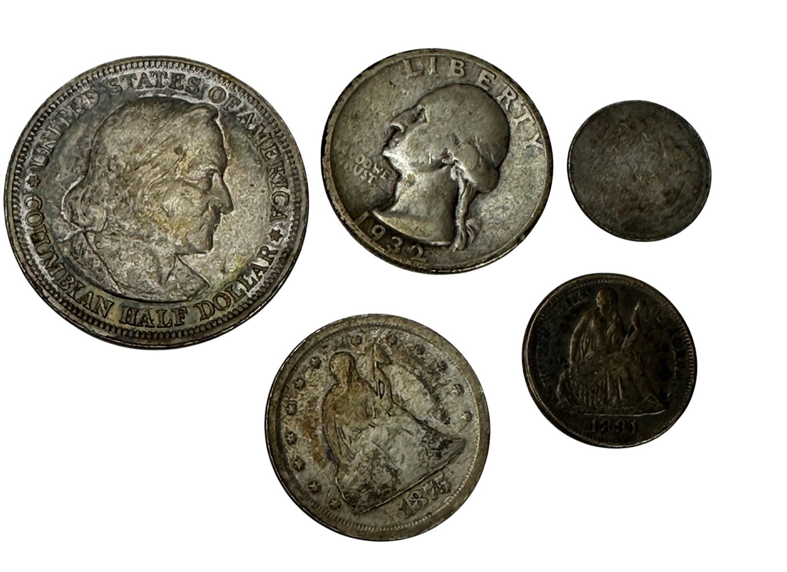 United States Silver Coin Collection Five Pieces (1 of 2)