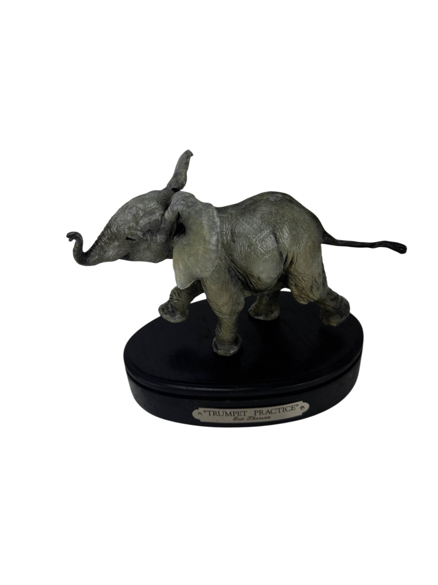 Eric Thorsen b.1967 Bronze Baby Elephant Sculpture (1 of 4)