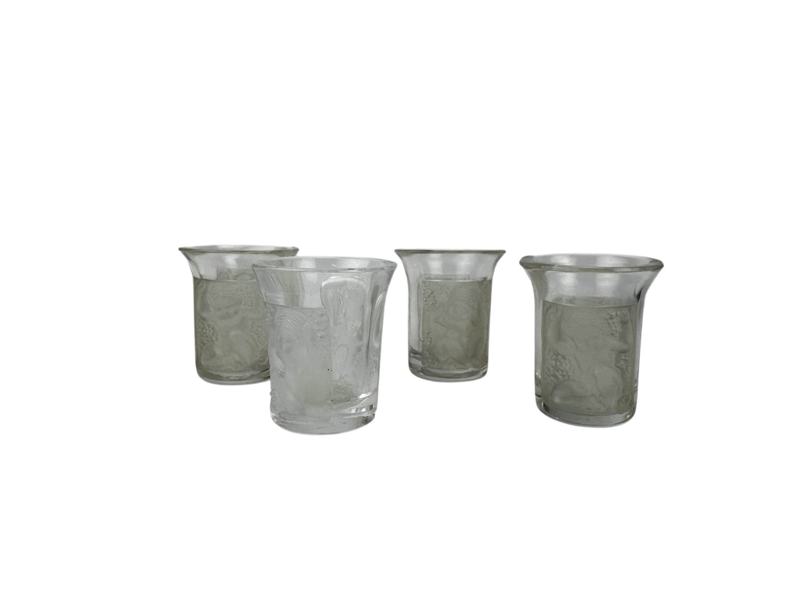 Lalique Crystal Les Enfants Shot Glass Cordials 4p (1 of 5)